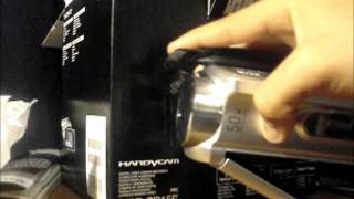 Unboxing SONY Handycam DCRSR15E 80G [upl. by Ddahc309]