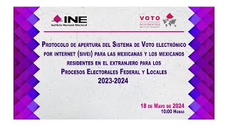 Protocolo de Apertura SIVEI para las mexicanas y los mexicanos residentes en el extranjero [upl. by Enerol]