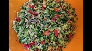 Broccolisalat aus der Monsier Cuisine TM Thermomix Rezept Mo Ni [upl. by Lanahtan]