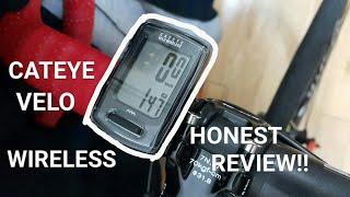 HONEST REVIEW Cateye Velo Wireless bike computer best budget device Pros amp Cons [upl. by Kelsi]