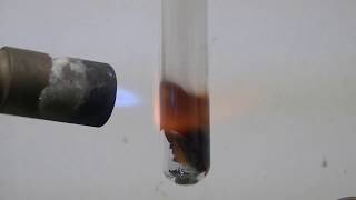 Cadmium Chemistry Melting Cadmium metal [upl. by Alaehs]