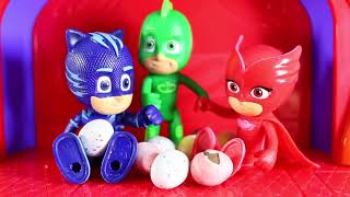 PJ Masks Toys Videos  PJ Masks Toy Adventure Surprise Eggs Toys  Superhero Cartoons for Kids [upl. by Baler102]