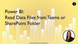 How to Read All Data Files in a Teams or SharePoint Folder into Power BI [upl. by Mellitz]