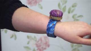 Sewing Tutorial  Slap Bracelet Pin Cushion [upl. by Sikras]