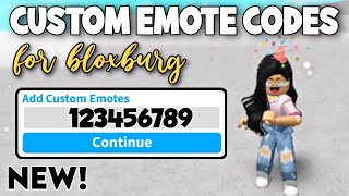 Custom Emote Codes  IDs In Bloxburg Roblox  Aesthetic Bloxburg Emote Codes NEW SECRET CODES 2024 [upl. by Neelyhtak11]