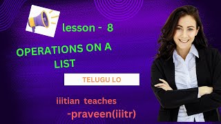 OPERATIONS ON LIST METHODSFUNCTIONS AND MUTABILITY FOR BEGINEERS MUST WATCH VIDEO FOR BETTERVITY [upl. by Nelluc]