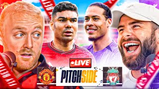 MAN UTD vs LIVERPOOL  Pitch Side LIVE [upl. by Nabru]