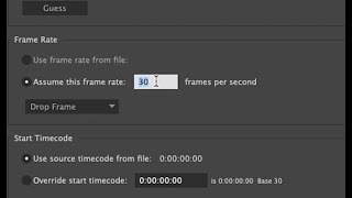 How to change the frame rate on a footage in After Effects [upl. by Elleuqram]