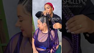 Braided ponytail magic in just a few steps 💫 PonytailBraids HairGoals viralvideo fypage [upl. by Pooi]