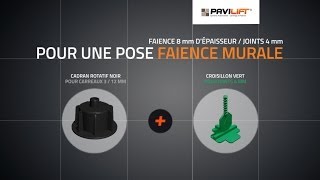 Pose faïence murale facile  PAVILIFT  Croisillons autonivelants pour carrelage [upl. by Nickerson]