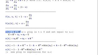 Using Method of Characteristics To Solve the Advection Equation [upl. by Euqitsym]