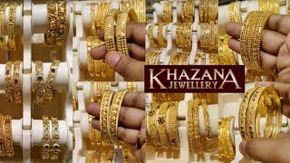 KHAZANA Jewellery Bangle Collections  Function wear amp Antique Bangle Designs [upl. by Lorelie]