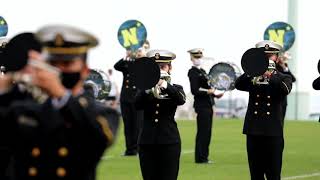 USNA Drum amp Bugle Corps quotAnchors Aweighquot GO NAVY BEAT ARMY [upl. by Ahseniuq]