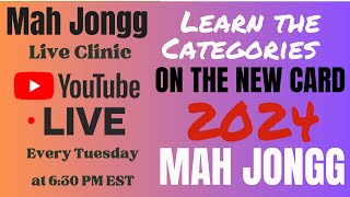 2024 Card Review MAH JONGG How to Play learn the categories Live Clinic 2024 49 i♥️mahj mahjong [upl. by Epps]