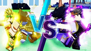 Jotaro vs DIO  Roblox Project Menacing jojo poses simulator [upl. by Ahsimit900]