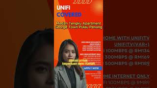 Unifi Home Fibre at Medan Tengku Apartment George Town Pulau Penang [upl. by Ahcsrop623]