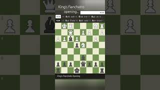 Kings fianchetto opening chess chessopening [upl. by Hujsak114]