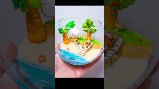 DIY Animal Crossing New Horizon Terrarium  Polymer clay [upl. by Tacklind921]