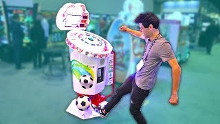 Youve Never Seen Arcade Games Like This Playing Arcade Ticket Games at IAAPA 2019 [upl. by Adniuqal]