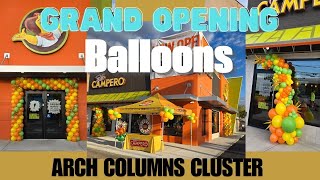 Grand opening Balloons Arch  Balloon Cluster  Balloons Garland  Outdoor Balloons decorations [upl. by Llibyc420]