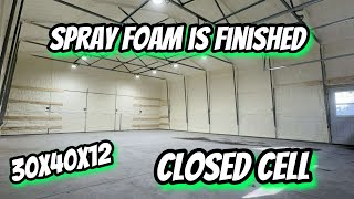 Spray Foam is done  Versatube Building Pt 16 [upl. by Arrahs941]