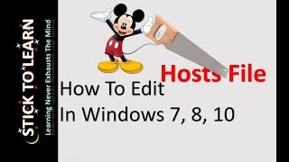 Do Not Have Permission To Edit Hosts File Add Hosts File Entry In Windows 7 [upl. by Kincaid]