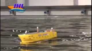 Ropax Ferry RV1500GT Seakeeping Test at Indonesia Hydrodynamic Laboratory [upl. by Adnawed693]