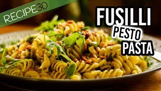 Fusilli Pesto Pasta with homemade pesto [upl. by Clary160]