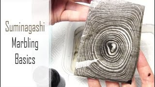 Suminagashi an Easy HowTo for Beginners  Ink Marbling Demo  Basic Equipment and Materials [upl. by Llewen]