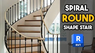 How To Design A Spiral Staircase  Advance Staircase In revit  Architecture Lab [upl. by Thorley]