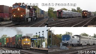 Joliet Railfanning 101224 [upl. by Mcallister683]