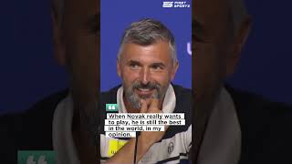 Goran Ivanisevic predicts jf Novak Djokovic can still win a Grand Slam in 2025 😳 novakdjokovic [upl. by Erdman]