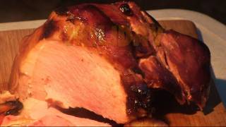 How to Light Smoke a Holiday Ham Roast  Recipe [upl. by Ameerak]