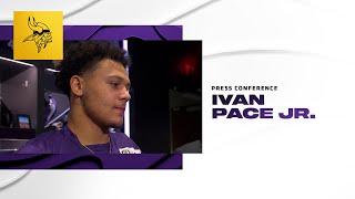 Ivan Pace Jr Reacts to Being Named NFC Defensive Player of the Week [upl. by Nimoynib]