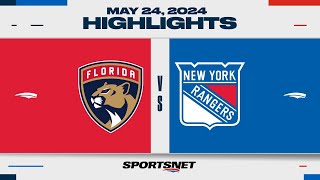 NHL Game 2 Highlights  Panthers vs Rangers  May 24 2024 [upl. by Pyszka754]