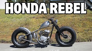 Honda Rebel 250 Bobber Build Part 5  I Can See the Finish Line [upl. by Aicitan]