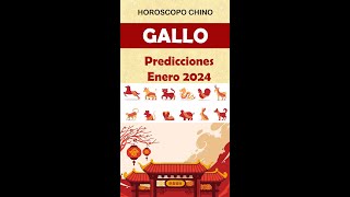 HOROSCOPO CHINO ENERO 2024 SIGNO GALLO 🐔 [upl. by Philipps]