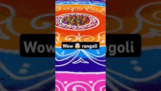 Wow 🤯 rangoli diwalicelebration rangolidesigns rangoliart rqngoli short viral [upl. by Aidul]