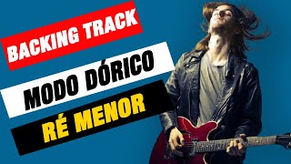 Modo Dórico Backing Track em Dm Ré Menor MODOS GREGOS  ESCALA E INTERVALOS [upl. by Anaiv164]