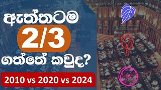 Comparison of seats among 2010 vs 2020 vs 2024 General elections in Sri Lanka [upl. by Libb]