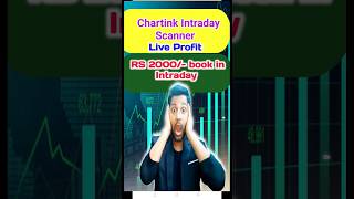 Chartink Intraday Scanner Live Profit Booking stockmarket shortsfeed youtubeshorts shorts [upl. by Ainahpets833]