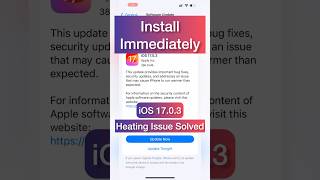 iO7 1703 Heating Issue Solved ios17 apple shorts viral [upl. by Tihor]