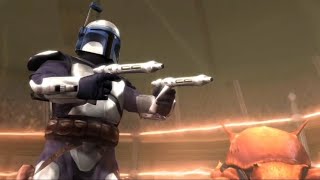 Jango Fett vs Borhek Outland Station [upl. by Nodnarb]