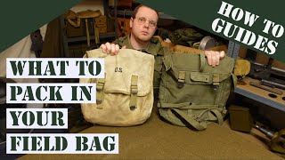 What to carry in a WW2 US field bag or haversack [upl. by Ocirrej]