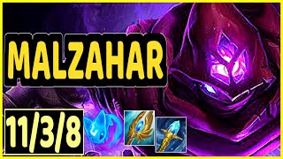 MALZAHAR VS EKKO  1138 KDA MID GAMEPLAY [upl. by Dianne159]