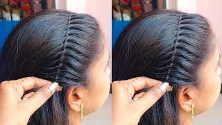 Unique Dazzling Hairstyle for girlsMost Beautiful bridal Hairstyle tutorial hairstyles trending [upl. by Luigi]