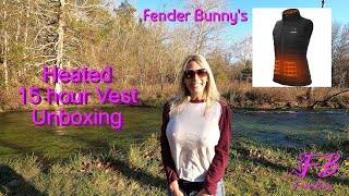 FTVOGUE Lightweight Women’s Heated Vest with Battery Pack Black unboxing [upl. by Ynolem]