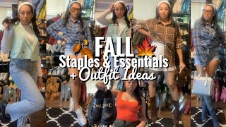 FALL WARDROBE ESSENTIALS amp STAPLES  HAUL  FALL OUTFIT IDEAS  VLOGTOBER [upl. by Candis]