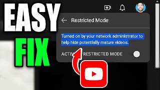 How To Fix YouTube Restricted Mode Turned On By Network Administrator  Easy Guide [upl. by Dart]