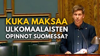 Kuka maksaa ulkomaalaisen opinnot Suomessa Lukuvuosimaksut korotetaan nyt kulut kattaviksi [upl. by Learrsi]